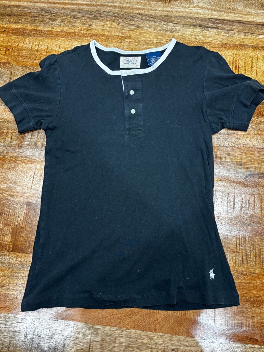 Classic Black Polo Size Small